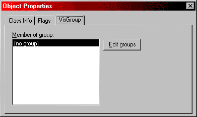 Object Properties - VisGroup